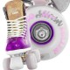 Crazy Disco Glam Purple / Gold Quad Roller Paten